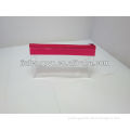 Transparent PVC Zipper Wash Bag w/ Printed Top Trimming